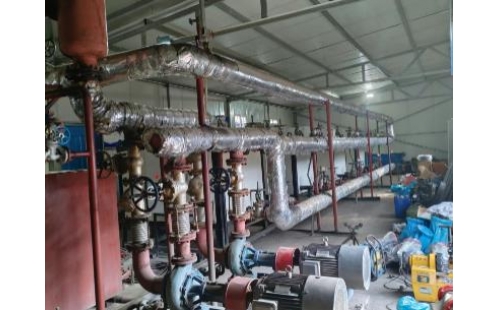 2024年10月14日山西臨汾4臺導熱油鍋爐系統整體清洗