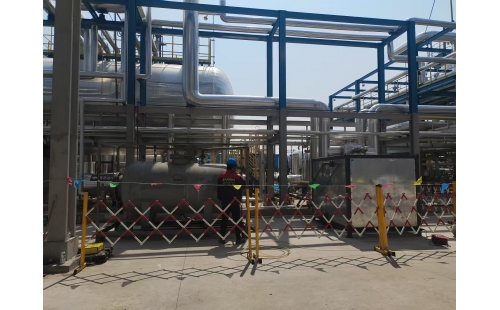 2025年7月5日河南洛陽15噸導熱油系統清洗換油工程結束