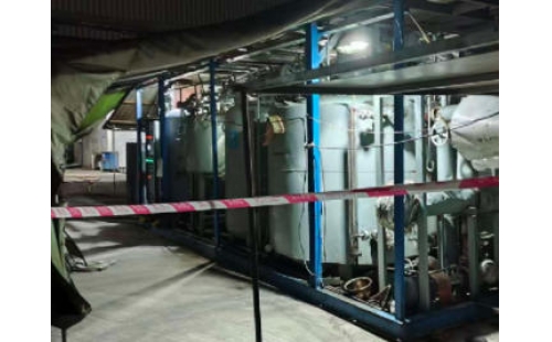 2025年11月10日廣東江門70噸導(dǎo)熱油鍋系統(tǒng)整體在線凈化工程順利結(jié)束