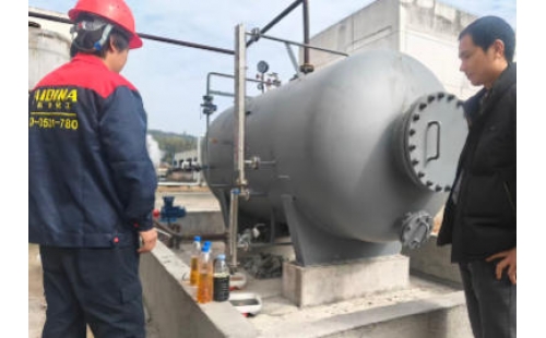 2026年2月1日江西南平導熱油凈化過濾裝置安裝調試進行中